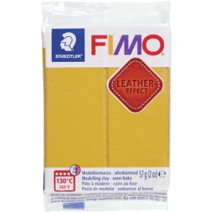 Arcilla Polimérica FIMO Leather Effect - Ochre