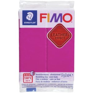 Arcilla Polimérica FIMO Leather Effect - Berry