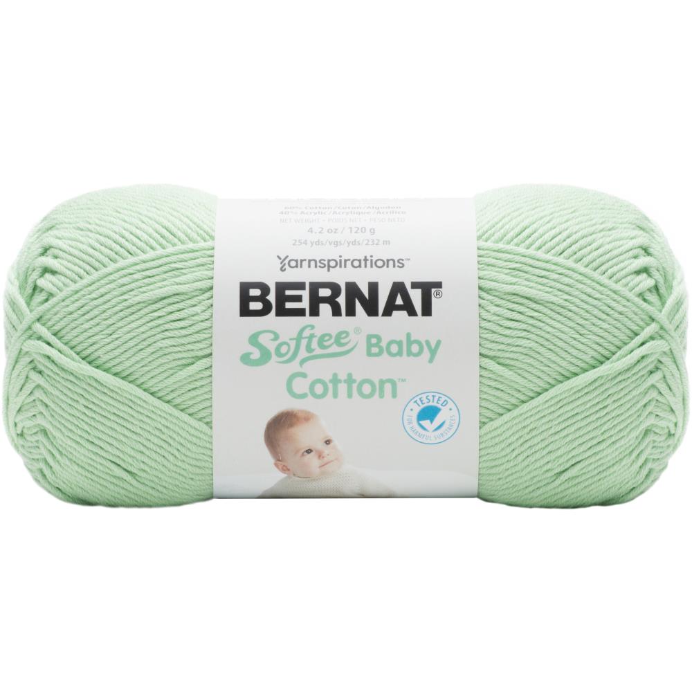 Bernat Softee Cotton Feather Gray 161269-69002 (3-Skeins - Same Dye Lot) DK Light Worsted #3 Cotton, Acrylic Yarn For Crocheting And Knitting With Project Bag