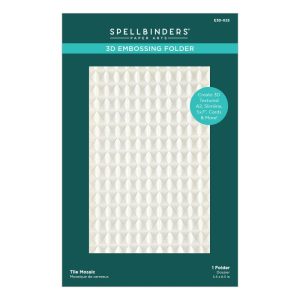 Spellbinders Embossing Folder 3D - Tile Mosaic