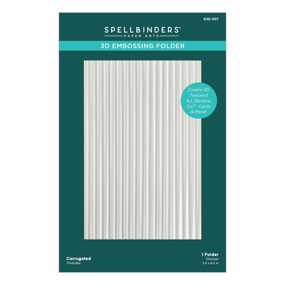 Spellbinders Embossing Folder 3D - Corrugated