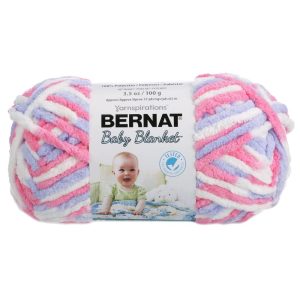 Lana Bernat Baby Blanket - Pink & Blue Ombre 100gr
