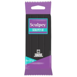 Arcilla Polimérica SCULPEY III Negra 227gr