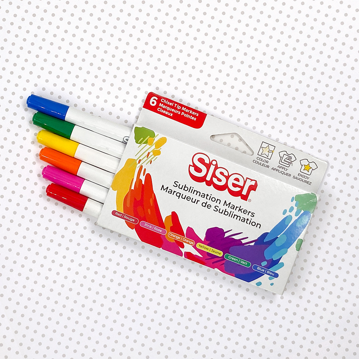 Marcadores de Sublimación Siser - Colores Primarios