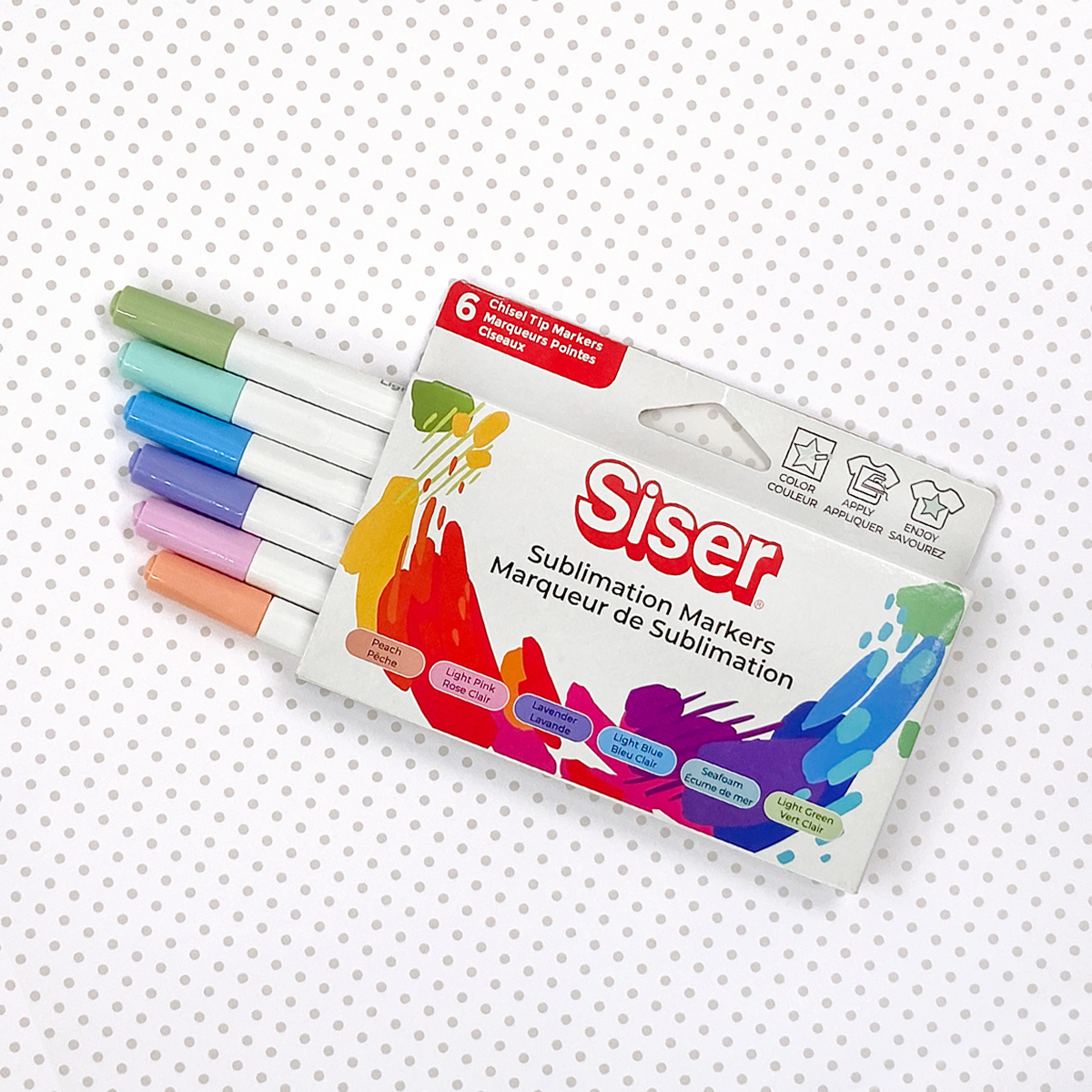 Marcadores de Sublimación Siser - Colores Pastel