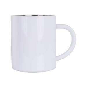 Taza de acero inoxidable White