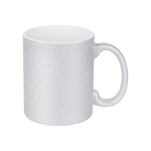 Taza escarchada plateada 11oz