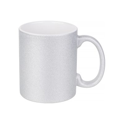 Taza escarchada plateada 11oz