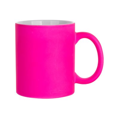 Taza fucsia neón mate 11oz