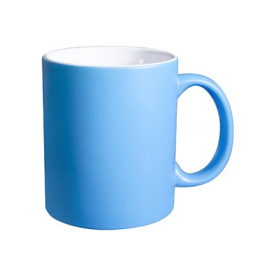 Taza celeste neón mate 11oz