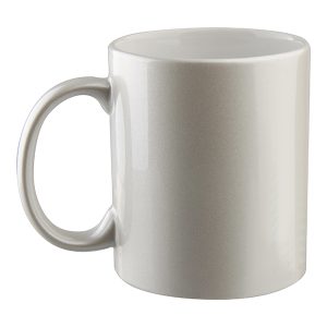 Taza perlada blanca 11oz