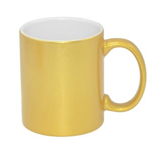 Taza perlada dorada 11oz