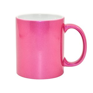 Taza perlada fucsia 11oz