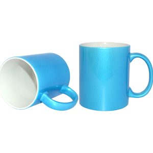 Taza perlada celeste 11oz