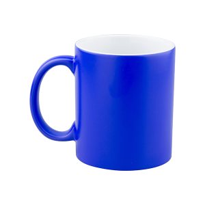 Taza magica de 11 Oz azul semi pulida