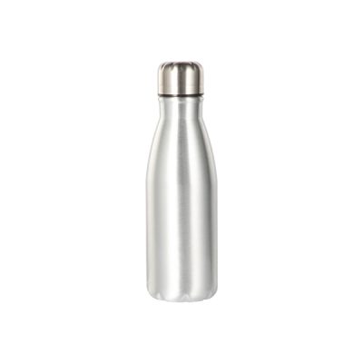 Botella Cola de Aluminio de 17 Oz plateada
