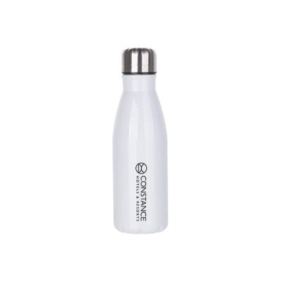 Botella Cola de Aluminio de 17 Oz Blanca