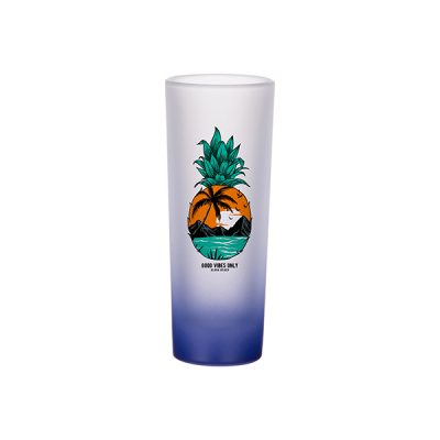 3oz Shot Glass(Gradient Color Dark Blue)