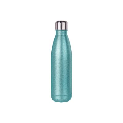 Botella Cola de acero inoxidable escarchada de 17 oz celeste
