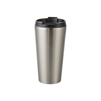 Vaso de acero inoxidable de 16 Oz plateada