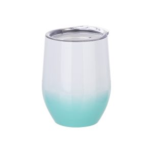 Vaso vinero de acero inoxidable de 12 Oz degradado verde