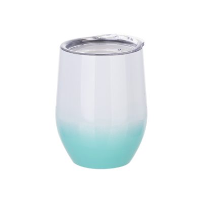 Vaso vinero de acero inoxidable de 12 Oz degradado verde