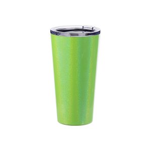 Vaso de acero inoxidable de 16 Oz tornasol escarchado verde