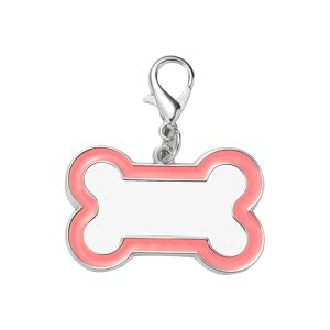 Dog Tag para sublimación rosado