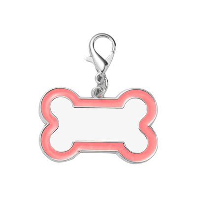 Dog Tag para sublimación rosado
