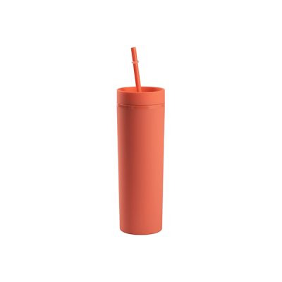 Vaso plástico skinny coral 16oz