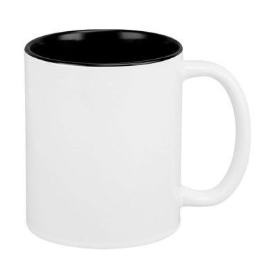 Taza blanca con interior negro 11oz