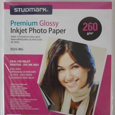Papel Fotográfico Studmark  Brillante Doble lado 260g  (20 hojas)