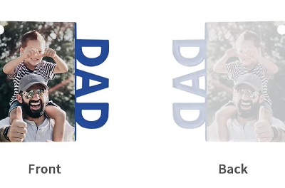 Llaveros acrilicos sublimable para Papá - DAD