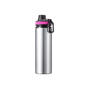 Botella deportiva de aluminio sublimable con aros de colores, 28oz