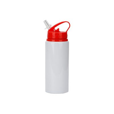 Termo de aluminio sublimable tapa de carrizo roja de 20oz
