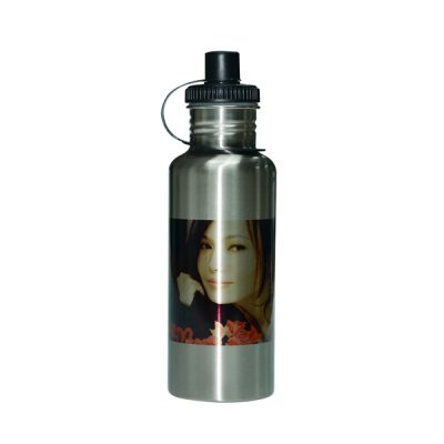 Botella deportiva de acero inoxidable sublimable, 600ml