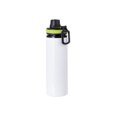 Botella deportiva de aluminio sublimable con aros de colores, 28oz