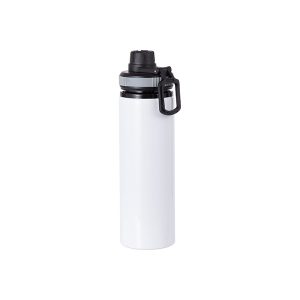 Botella deportiva de aluminio sublimable con aro de color, 28oz