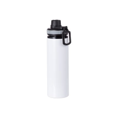 Botella deportiva de aluminio sublimable con aro de color, 28oz