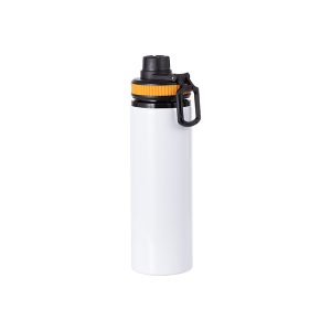 Botella deportiva de aluminio sublimable con aros de colores, 28oz