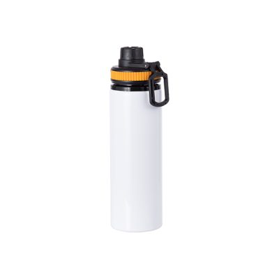 Botella deportiva de aluminio sublimable con aros de colores, 28oz