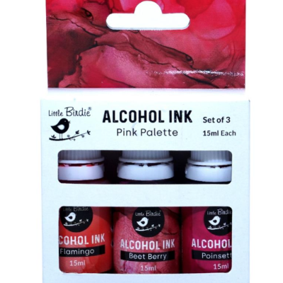 Tinta de Alcohol Little Birdie Pink Palette 3pack