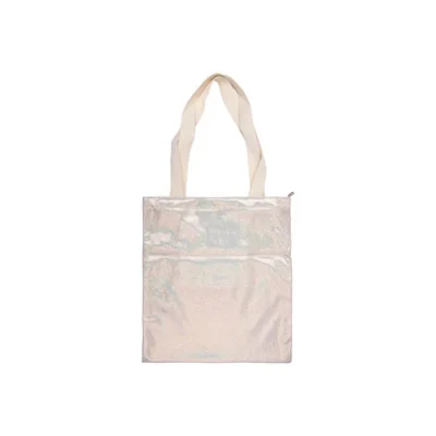 Bolsa tote glitter sublimable - 34x37cm, Champagne