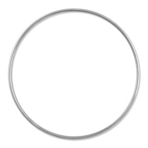 Craft Medley aros decorativos 1 Pieza de 8" plateado