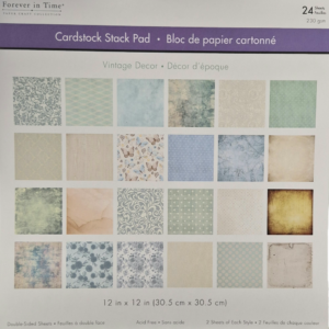 Pad de papel 12x12" - Vintage Decor