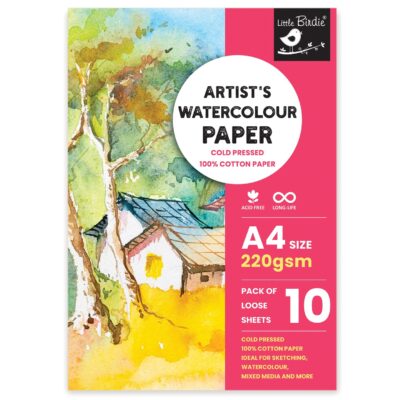 PAPEL ACUARELA - LITTLE BIRDIE