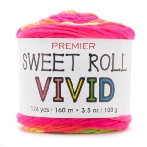 Lana Acrílica Sweet Roll Vivid - Neon Signs