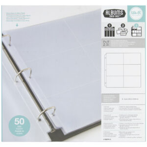 Ring Photo Sleeves con Divisiones 4x6" - 50pz